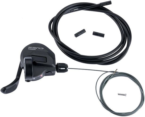 Shimano Daumenschalthebel CUES SL-U8000 2-fach links schwarz mit Ganganzeige