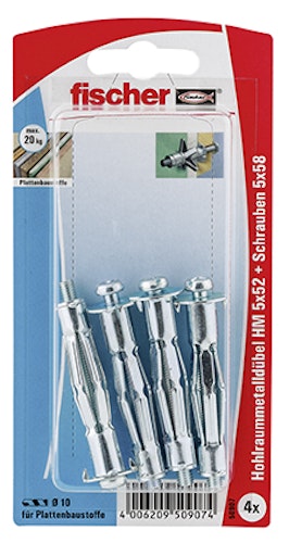 FISCHER Hohlraum-Metalldübel HM 5x52 SK (4 St.)