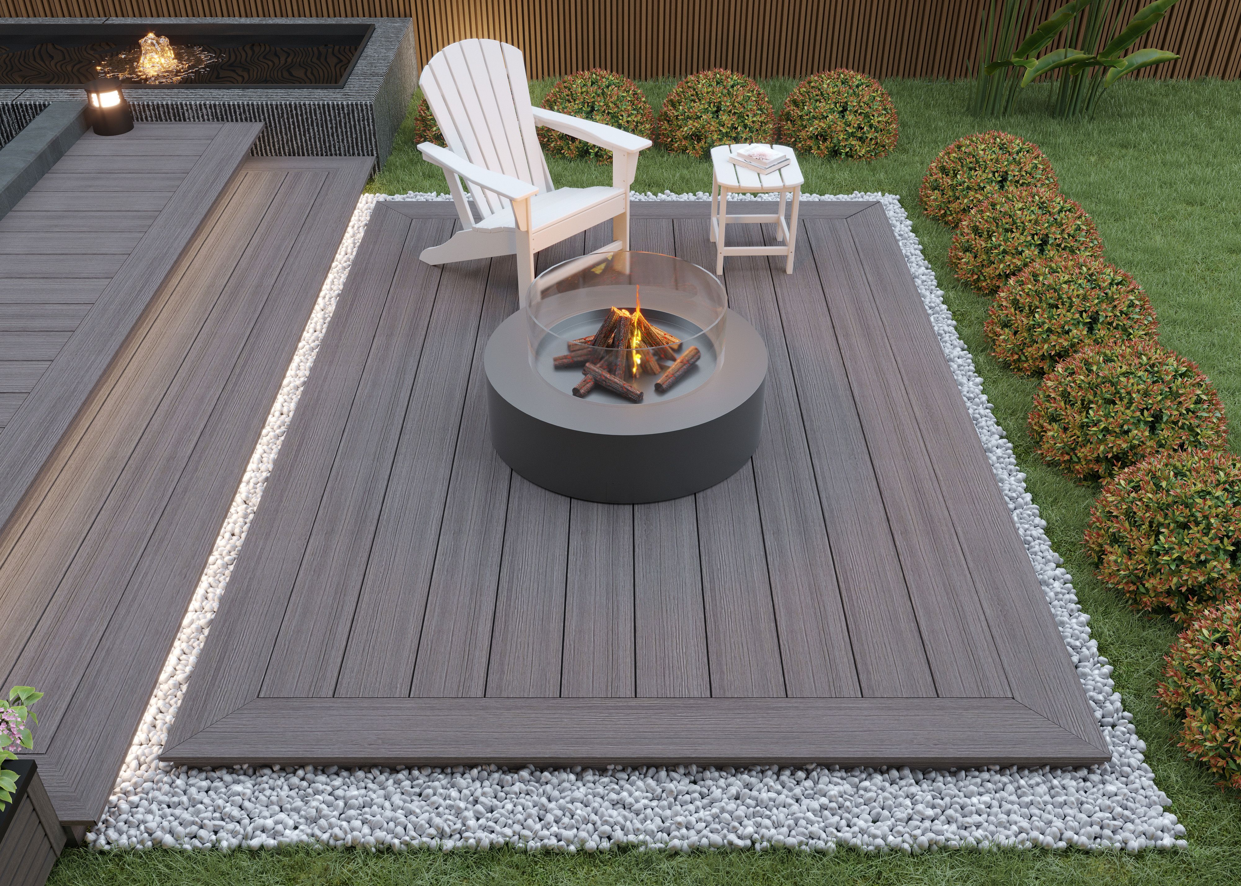 NewTechWood OldWood WPC-Terrassendiele Massiv Silver Ash  23 x 210 mm