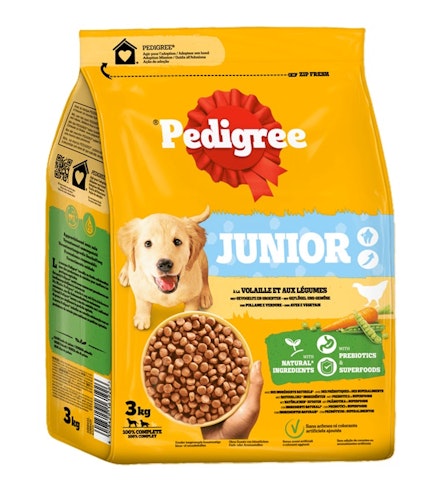 Pedigree 3kg Junior m. Geflügel+Gemüse