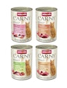 Vorschaubild animonda Carny Adult 24 x 400g Mixpaket (Huhn&Shrimps,Huhn&Ente,Huhn&Kaninchen,Pute&Huhn) Katzennassfutter