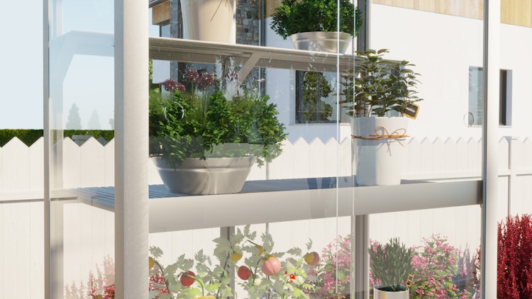 Vitavia Zusatzregal für Balkongewächshaus Stad 