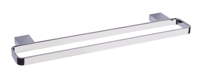 Bravat doppelte Badetuchstange New York - 50 cm, chrom