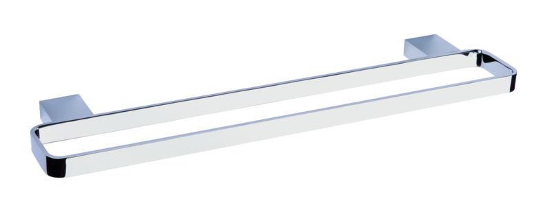 Bravat doppelte Badetuchstange New York - 50 cm, chrom