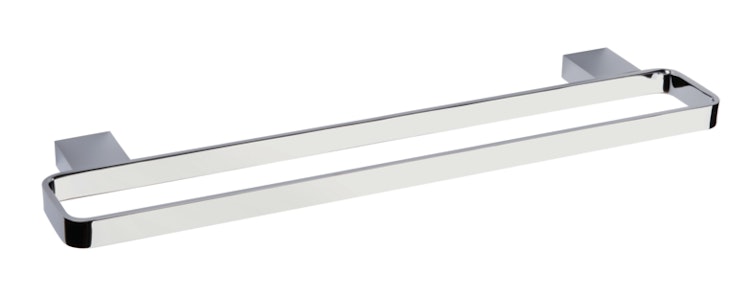Bravat doppelte Badetuchstange New York - 50 cm, chrom