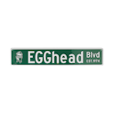 Vorschaubild Big Green Egg Straßenschild EGGhead Blvd