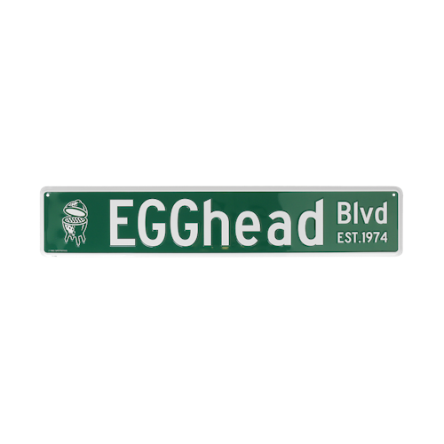 Big Green Egg Straßenschild EGGhead Blvd