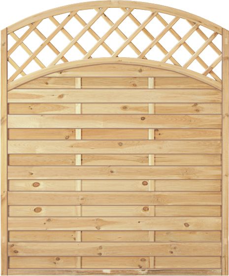 T&J MAXI DOPPELBOGEN 1 Lamellenzaun 150 x 180/160 cm 