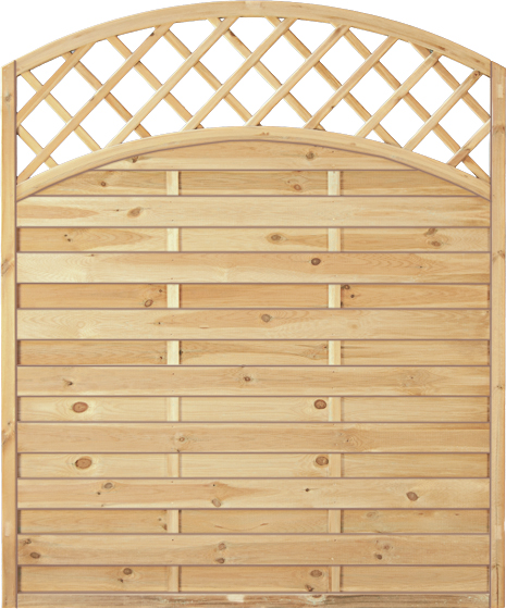 T&J MAXI DOPPELBOGEN 1 Lamellenzaun 150 x 180/160 cm