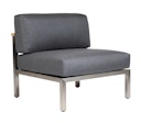 Vorschaubild Diamond Garden Lounge-Set GOMERA Sun & Rain, Edelstahl / Teak /Tuvatextil (100 % Polyacryl) Schwarz/Silber