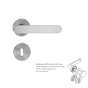 Vorschaubild Griffwerk Wechselgarnitur AVUS rund - Samtgrau, Kaschmirgrau, Graphitschwarz