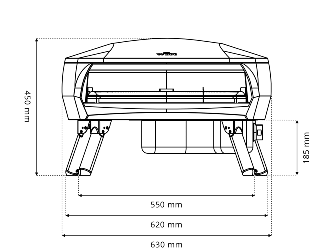 Witt Pizzaofen ETNA ROTANTE Stone