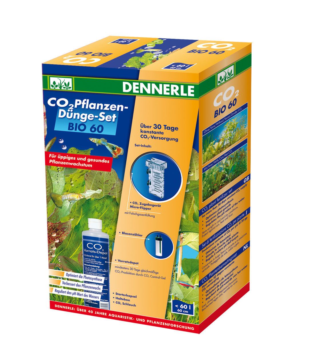 DENNERLE CO2 Bio Set 60 Komplett-Set BIO-CO2 Anlage