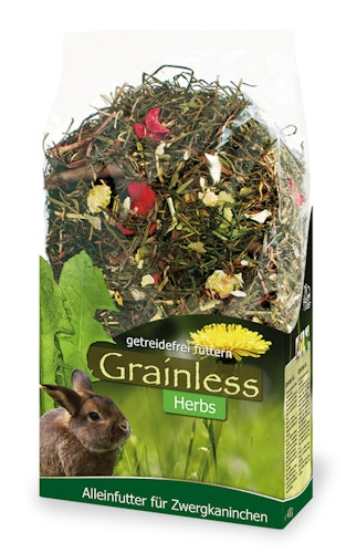 JR FARM Grainless Herbs Zwergkaninchen Kleintierfutter