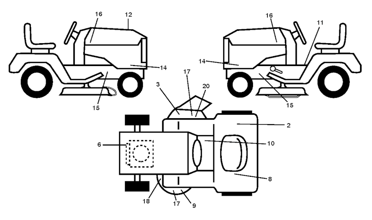 Husqvarna Gartentraktoren 96041039800 TS 348