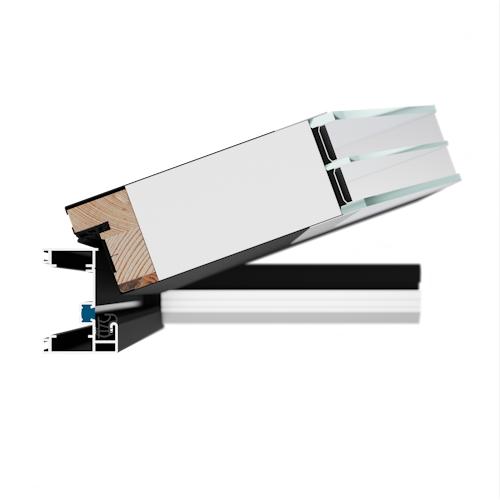 Krongart Stahl-Nebeneingangstür ATU68 Modell 600