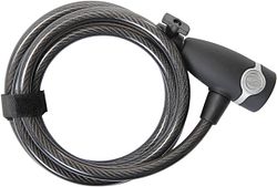 CONTEC Spiralkabelschloss EcoLoc 185 cm schwarz Ø 10 mm, Sicherheitsstufe: 5