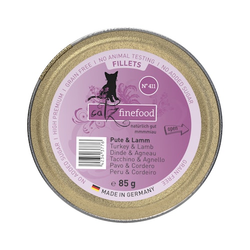 catz finefood Fillets in Jelly 85 Gramm Schale Katzennassfutter