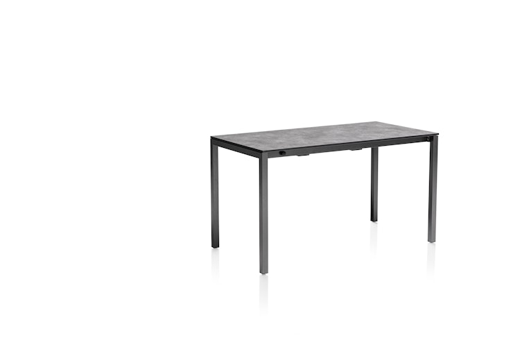 Kettler HPL-Ausziehtisch CUBIC 140/210 x 70 cm, Aluminium / HPL Anthrazit - Sonderaktion