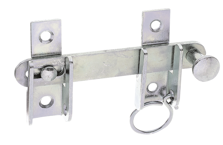 Alberts® Schlagladen-Überwurf, Feststell-Vorrichtung, galvanisch verzinkt dickschichtpassiviert, L 120mm,Platte18x65mm 314446