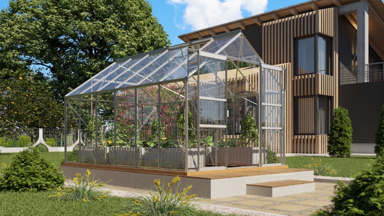 Vitavia Gewächshaus Mars 9900 inkl. 2 Dachfenstern - 9,9 m²