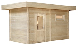 Wolff Finnhaus Saunahaus Mikko 70-Halbglas-Tür