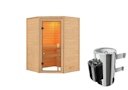 Vorschaubild Karibu Woodfeeling Sauna Antonia - 38 mm Massivholz Aktionssauna