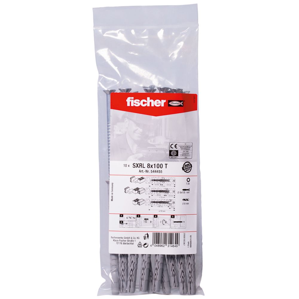 FISCHER Langschaftdübel SXRL 8x100 T B (10 St.)