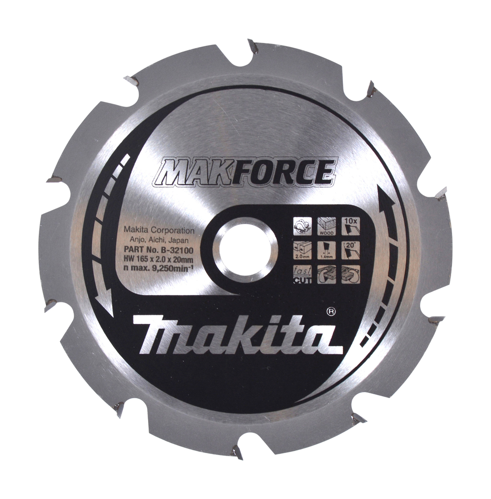 Makita MAKFORCE Sägeb. 165x20x10Z B-32100