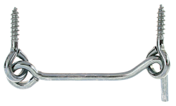 Alberts® Sturmhaken, mit Öse, galvanisch verzinkt dickschichtpassiviert, zum Einschrauben, Haken 80x⌀4 mm,Karte à 1 St. 903817