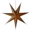 Vorschaubild Konstsmide Weihnachtsbeleuchtung Weihnachtsstern Leinenoptik in hanffarben 78 cm