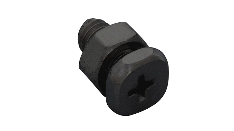 Vitavia Stahlschrauben- und Mutternsatz quadratisch, schwarz (10 Stück)