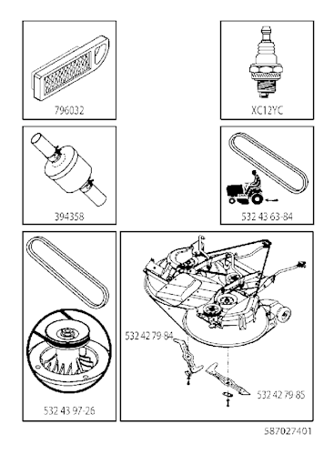 Husqvarna Gartentraktoren 960510139 TC 38
