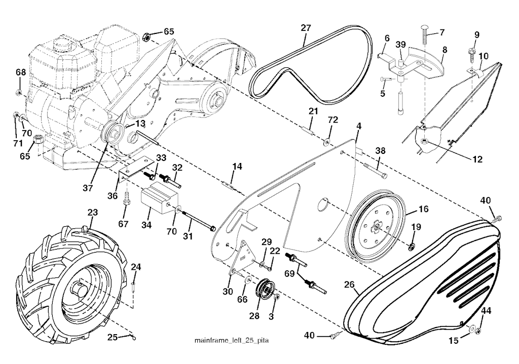 Explosionszeichnung Ersatzteile