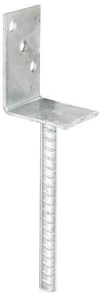 Alberts® L-Pfostenträger mit Betonanker Breite: 80mm Höhe: 104mm