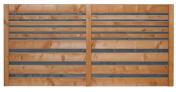 BM Serie TYP 221 Zaunfeld, 180 x 90cm, Fichte Kirschbaum/Anthrazit