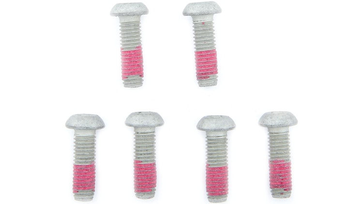 TRW Schraube 6 Stück, Befestigungsschrauben Rundkopf, M8x1, 25, Schaftlänge 25 mm, Gesamtlänge 29