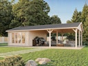 Vorschaubild Palmako Gartenhaus Irene 19,0+33,2 m² - 44 mm