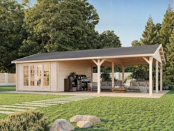 Palmako Gartenhaus Irene 19,0+33,2 m² - 44 mm