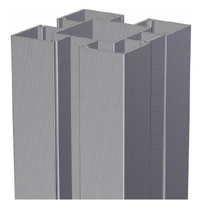 OSMO Pfosten Alu Typ B Grau 9x9, 250cm