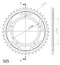 Vorschaubild Supersprox Stahl-Kettenrad 525 41Z (Schwarz)