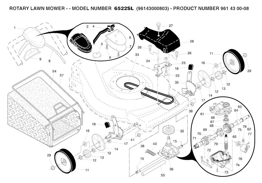 Explosionszeichnung Ersatzteile