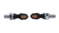 HIGHSIDER smart Crumb LED Blinker Gehäuse Schwarz / Linse Rauchgrau (Paar), Vorn & Hinten