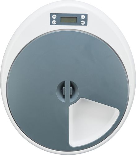 TRIXIE Futterautomat TX4+1, 5 × 0,25 l/34 × 6 × 39 cm, weiß/grau