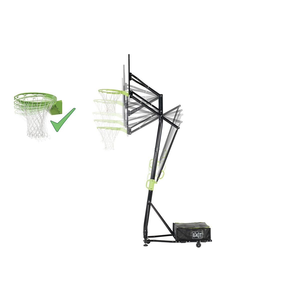 EXIT Basketballkorb Galaxy Portable Basket-mit Dunkring