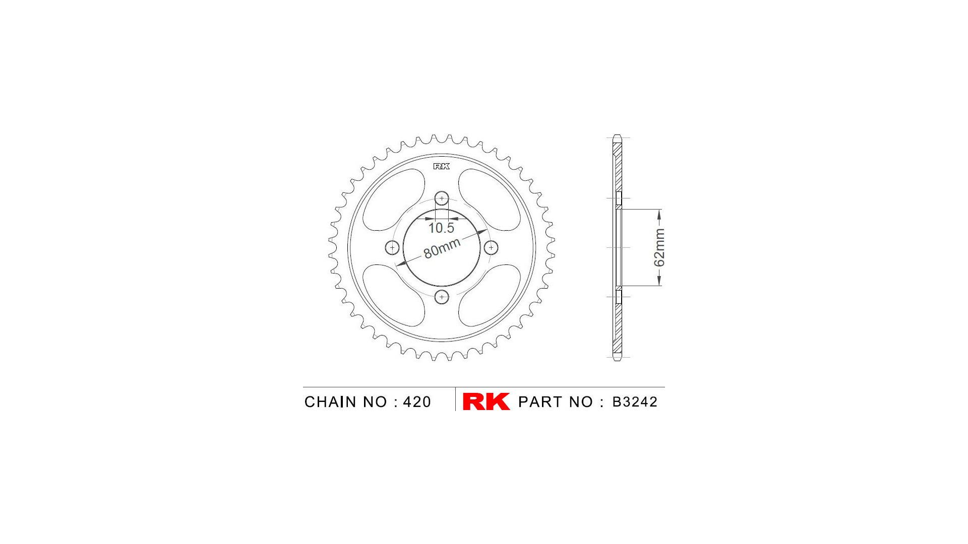 RK Kettenrad 3242 49 Zähne