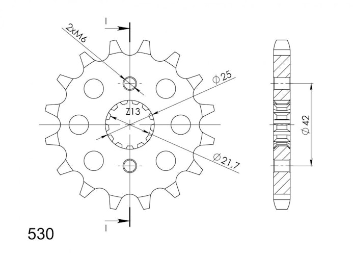 Supersprox Ritzel 530 16Z