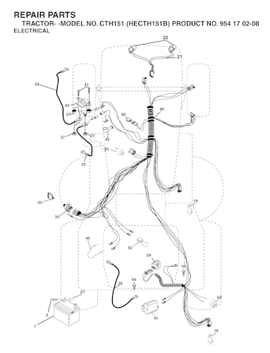 Husqvarna Gartentraktoren CTH151, HECTH151B, 954170208, 2004-06