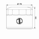 Vorschaubild MIW Ölfilter B9004 Filterpatrone 76 mm (OEM-Qualität)