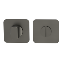 Griffwerk Rosettenpaar ONE -Kaschmirgrau WC-Schließer